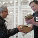 ایلان ماسک و جنسن هوانگ در کنفرانس سرمایه گذاری آمریکا و عربستان